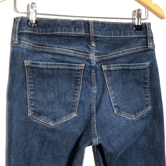 Gap Jeans Womens 29 R Blue 1969 True Skinny Dark Wash Mid Rise - Picture 5 of 9